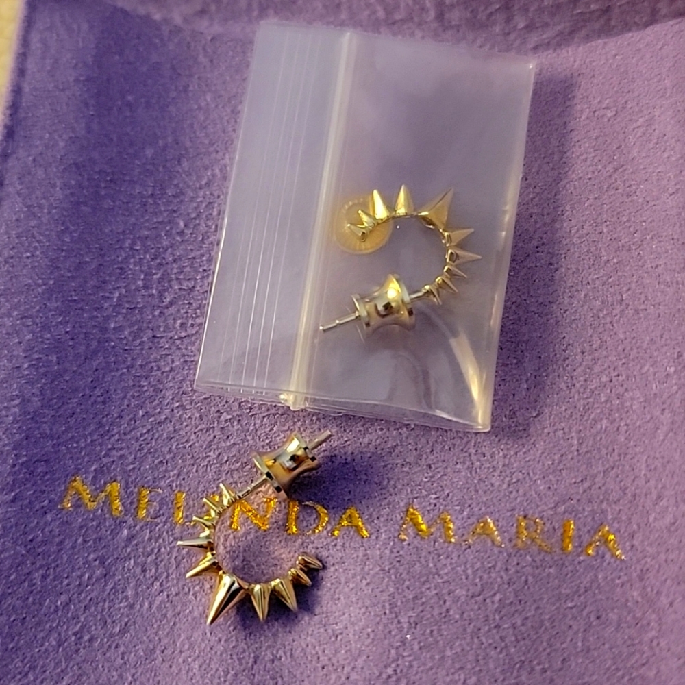 Melinda Maria gold earings new Final Offer!!!